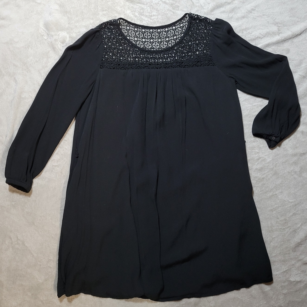 Black long sleeve dress, Gap